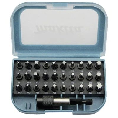 Image de Makita P 733 74 Coffret d&#039;embouts 1/4&quot; 31 pièces Avec porte embouts de changement rapide