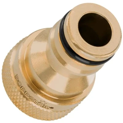 Image de Poppstar Raccord de Robinet 1/2 Pouce Filetage Intérieur et Automatique pour Tuyau d’Arrosage (Compatible avec système Gardena)