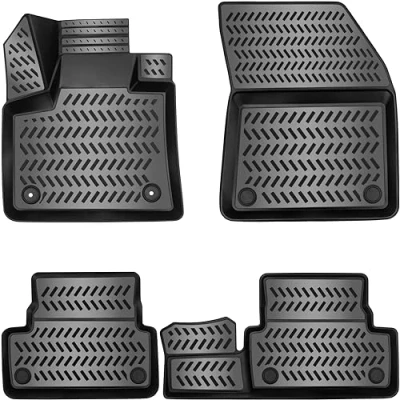 Image de Lot de tapis sol En caoutchouc Design 3D et bord surélevé 5 cm Pour Citroën C5 Aircross d’à partir 2018