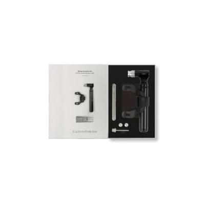 Image de Society Paris Kit Biking Essentials en aluminium de couleur noire Dimensions : environ 5 x 22,5 13 cm BG_BEK_BLK