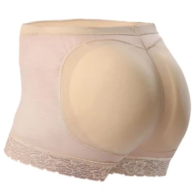Image de Everbellus Dentelle Culotte Push Up pour Monte Fesse Femme (Beige, L/EU 40)