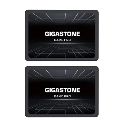 Image de Gigastone SATA SSD internes 512Go (Lot de 2) 2.5&quot; III Interface 3D NAND Disque Dur Jeu Compatible avec Ordinateurs Portables et Bureau 2.5 Pouces 530Mo/s SLC Cache
