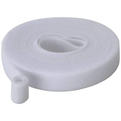 Image de Bande auto agrippante TRU COMPONENTS T24CA064 partie velours et (L x l) 5 m 15 mm blanc