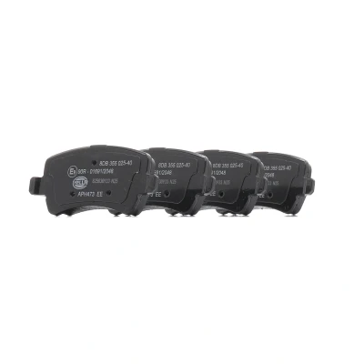 Image de HELLA 8DB 355 025 401 Jeu de plaquettes frein non préparé pour indicateur d&#039;usure avec vis d&#039;étrier accessoires VOLVO: XC60 I, V60 I