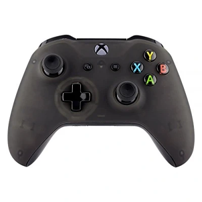 Image de eXtremeRate Coque Avant Transparent pour Xbox One S/X Manette, Shell Transparente Noir