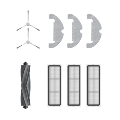 Image de Dreame Kit d&#039;accessoires pour robot D10 Plus Gen2 comprenant 3x serpillières, filtres, 2x brosses latérales, 1x brosse principale, accessoires originaux