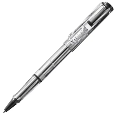 Image de Lamy safari vista Stylo roller avec grip ergonomique et largeur de trait M pour une écriture longue agréable en plastique robuste ASA recharge 63 bleu