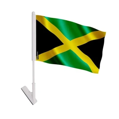 Image de Drapeau adhésif Jamaïque 14x21cm 10 pièces Polyester Léger et robuste