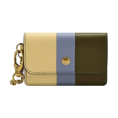 Image de Fossil Valerie Lether Flap Card Case Multi Stripe