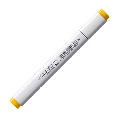Image de COPIC Classic Y19, Napoli Yellow, Twin Marker avec Une Pointe Moyenne et Fine