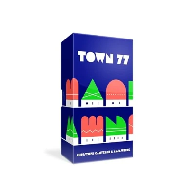 Image de Oink Games Town 77 Jeu de Tactique stratégie créatif pour la Famille et Les Amis Planification Urbaine colorée Puzzle 1 à 5 Joueurs société À partir 9 Ans