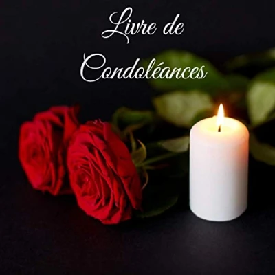 Image de Livre de condoléances: Carnet condoléances deuil à remplir et perte d&#039;un être cher funeraire d&#039;or ... Mes sinceres condoleances Journal