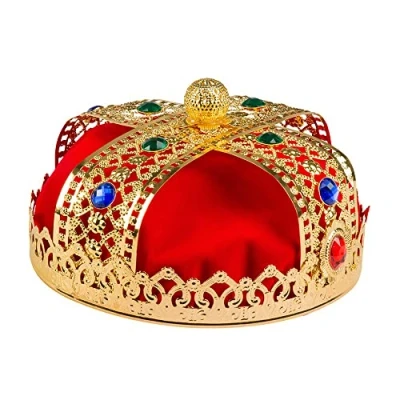 Image de Boland 64550 Couronne Royal King de Luxe Chapeau Adeliger, Kaiser, Carnaval, Fête à thème