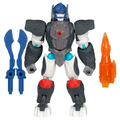 Image de Transformers MixMashers, Figurine Personnalisable Optimus Primal à mélanger et Combiner avec Accessoires