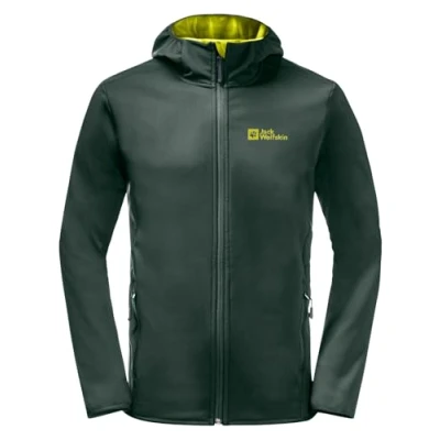 Image de Jack Wolfskin Bornberg Veste softshell Black olive firefly, Homme, Taille: Small, firefly