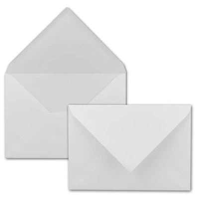 Image de Gustav Neuser Lot de 150 Enveloppes DIN C5 16,2 x 22,9 cm Blanc avec structure nervurée 100 g/m² gaufrage structuré Collage par humectation