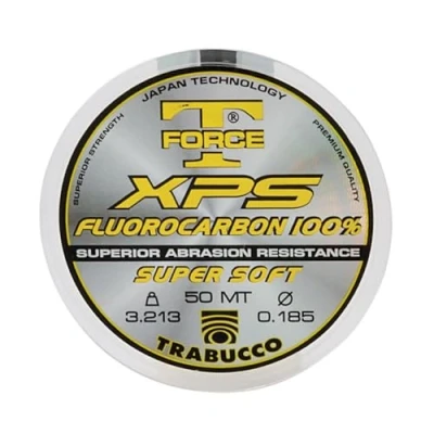 Image de Trabucco Fluorocarbon XPS T Force 0.185 mm 50 m Fluorocarbone Ligne de Pêche Invisible Mer Eau Douce Spinning Carnassiers
