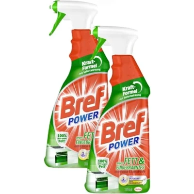 Image de Bref Power Lot de 2 bouteilles produit dégraissant en spray x 750 ml