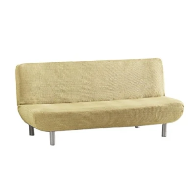 Image de Eysa Aquiles Élastique Clic Clac Housse de Canapé 3 Places, Polyester Coton, Beige, 37x29x9 cm