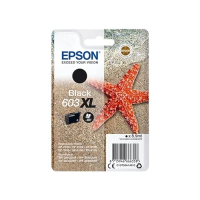 Image de Epson 603XL (C13T03A14010) Noir Cartouche d&#039;encre Grande capacité