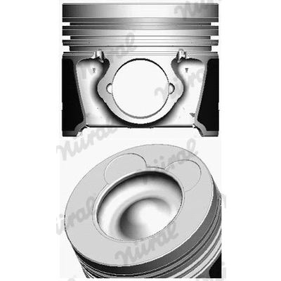 Image de NÜRAL 87 434200 00 Piston 77,2 avec canal de refroidissement, porte segment KIA: cee‘d I 5 portes