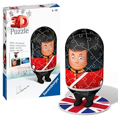 Image de Ravensburger Puzzle 3D en Forme de Garde Royale Londres pour Enfants à partir 6 Ans 54 pièces Pas Colle nécessaire