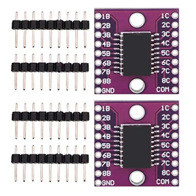 Image de Fafeicy 2PCS ULN2803A Darlington Transistor Arrays Driver 50V/500mA 2,7 kΩ,Module Haute Courant Tension Résistance et Électrique D&#039;origine Composant,Transistors