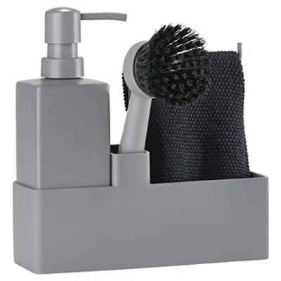 Image de Zone Denmark Set de Vaisselle 4 pièces Gris Froid 19 x 6 20,5 cm