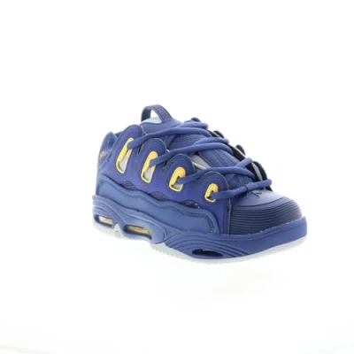 Image de Osiris Chaussures de skate D3 2001 pour homme, Bleu cadet/jaune, 43 EU