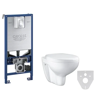 Image de GROHE 39597000 Rapid SLX 39596000 Élément, 1,13 m de Hauteur, électrique et raccordement à l&#039;eau pour Douche, WC, sans Tuyau d&#039;évacuation, Bleu