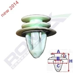 Image de ROMIX C60639 Clip SKODA: Fabia 2, I 5 portes, Octavia 2 Combi