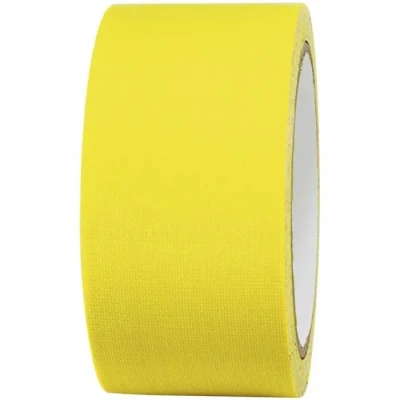 Image de Ruban Adhésif tissé TOOLCRAFT 80FL5025EC Jaune néon 25 m x 50 mm thermofusible