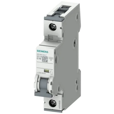 Image de Siemens 5sy6 Interrupteur automatique 70 6 kA curva c 1 pôle 10 A