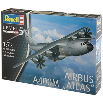 Image de Revell Monogram Germany 03929 Airbus A400M Envergure Maquette d&#039;avion Atlas, Multicolore, 1:72 Scale