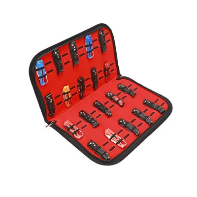 Image de QEES Vitrine à Couteaux Pliants Etui De Poche Rangement Collection