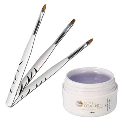 Image de Gel classique Finition UV transparente 30 ml y compris 3pcs. Brosse à ongles