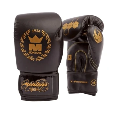 Image de Montana Mixte X perience Gants de boxe 12 oz, Noir, oz EU