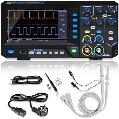 Image de PeakTech 1403 Oscilloscope à mémoire numérique, 2 canaux, 50 MHz, 500 MS/s, interface USB, logiciel PC, P