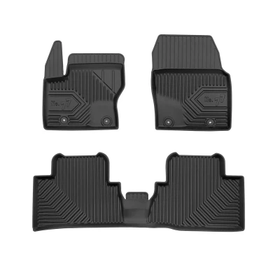 Image de FROGUM No. 77 77426146 Ensemble de tapis sol Caoutchouc avant et arrière 3 noir Sur mesure FORD: Grand C Max