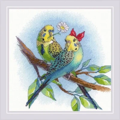 Image de Riolis Kit Point de Croix compté, Coton, Multicolore, 23x23cm