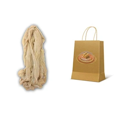 Image de Moretti® Boyau naturel de bovin pour le salami à sécher Tout droit boeuf Protection et assaisonnement la viande séchée En emballage sous vide (60mm/65mm X 9m)