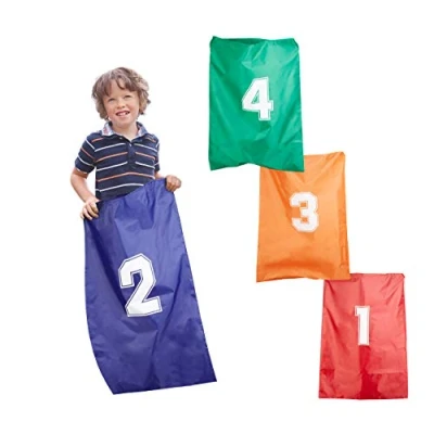 Image de Relaxdays sauts enfants sac de pomme terre jeu fête anniversaire set 4 dès 3 ans, 10022477, Divers Coloris