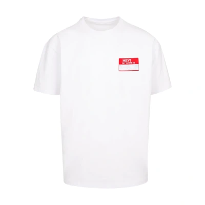 Image de Upscale by Mister Tee Unisex HEY! MY NAME IS Tshirt imprimé, Taille: Small, White