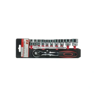 Image de ENERGY NE00297 Jeu de douilles 12 hexagonale 3/8&quot;, 3/8 avec fonction crantage