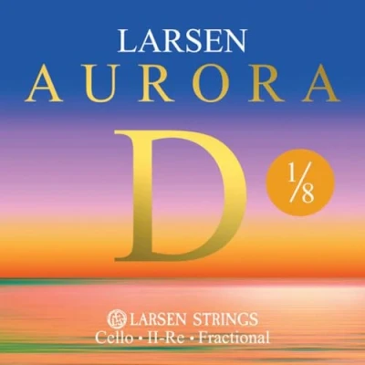 Image de Larsen Aurora cordes pour violoncelle medium D 1/8