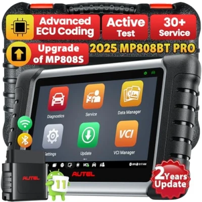Image de Autel MaxiPRO MP808BT Pro, Android 11.0, Mise à Jour de 2 Ans [Valeur 650], Niveau 2024 MS906BT MP808S MP808, Codage d&#039;ECU, Contrôle Bidirectionnel, 31+ Service, Diagnostic Complet