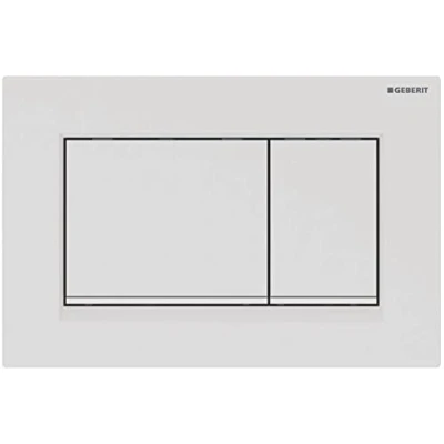 Image de Geberit, Plaque de commande Sigma30 115.883.01.1 pour rinçage à 2 quantités Blanc mat 115883011