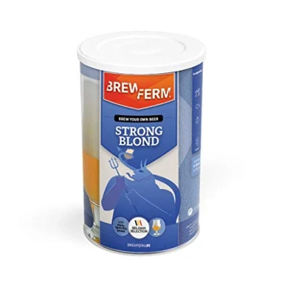 Image de Brewferm Kit de Bière Strong Blond Biere a Faire soi Meme 9 litres dorée à la saveur Douce, mais au caractère Ardent