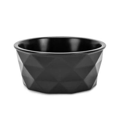 Image de lionto Gamelle en céramique avec Fond antidérapant Silicone, 350 ML, pour Chien matériau Robuste, Facile à Nettoyer, Design Ergonomique, d&#039;eau Chiens et Chats, Noir