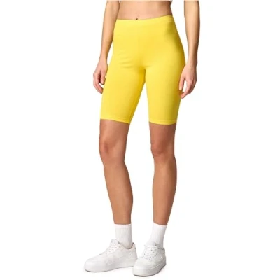 Image de Merry Style shorts Courts pour femmes en coton Legging Femme confortables de cyclisme parfait un usage quotidien et le sport MS10 200 (Jaune XL)